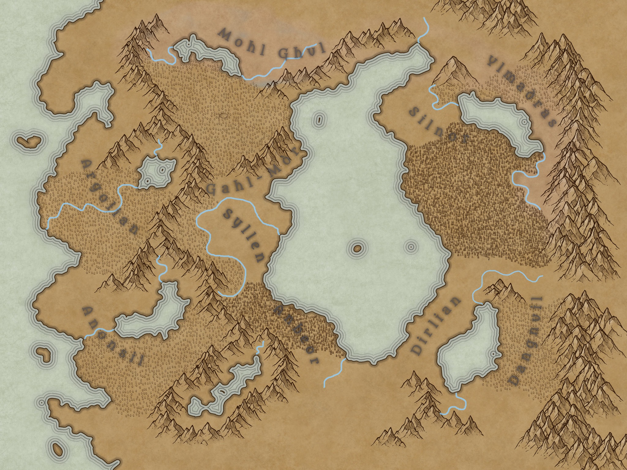 Carte historique de l’Ylianor
